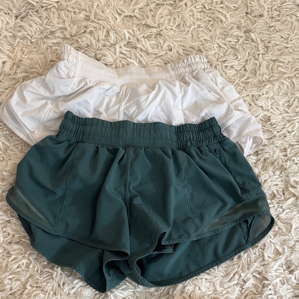 Green and White shorts RESERVED
